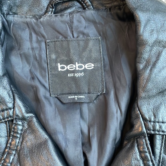 Bebe cropped pleather jacket - Picture 3 of 6